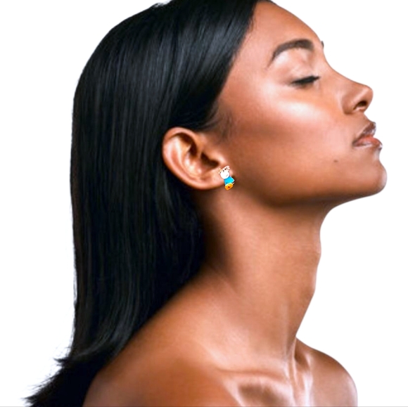 2 pairs of adorable Peppa pig earrings - Picture 3 of 11